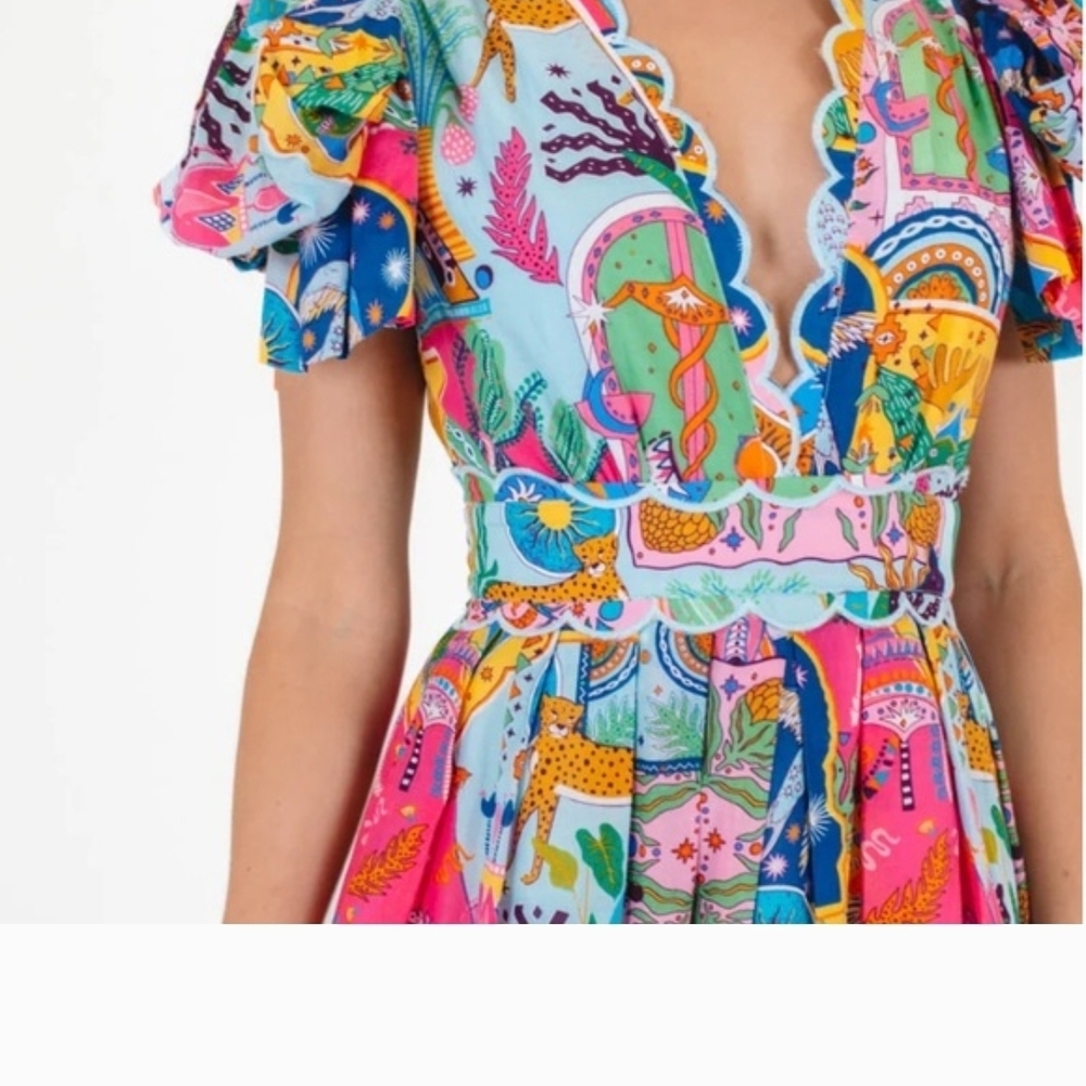 NWT Vibrant Floral Maxi Dress - Picture 2 of 8
